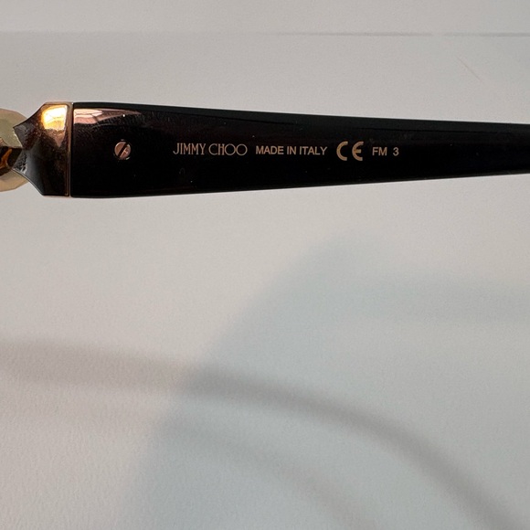 Jimmy Choo Manon Shiny Black Sunglasses Women’s - Picture 12 of 12